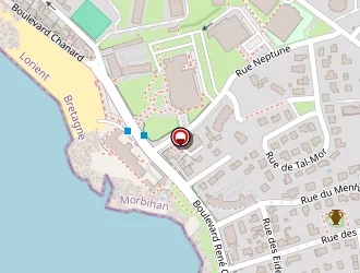 Carte de Espace Louison Bobet à Quiberon