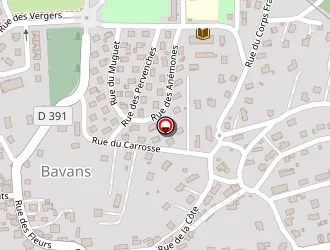 Carte de Café De La Place à Bavans