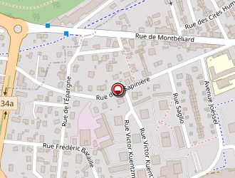 Carte de Stade Des Forges à Audincourt