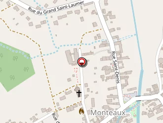 Carte de Maison D'accueil Pour Personnes Agées (mapa) à Monteaux