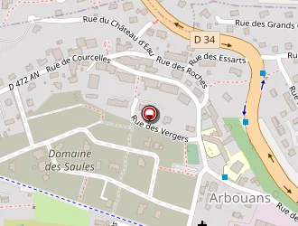 Carte de Stade De Football à Arbouans