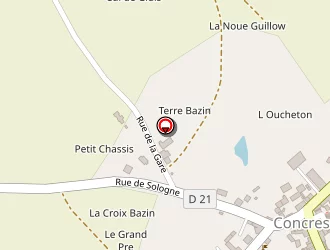 Carte de Mairie De à Concressault