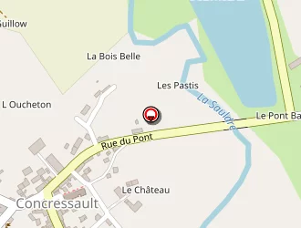 Carte de Chemins De Randonnee à Concressault