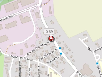 Carte de Pouderoux Guy à Beaucourt