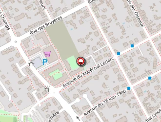 Carte de Gymnase Hélène Boucher à Avrillé