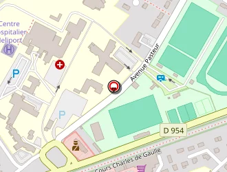 Carte de Stade à Semur-en-auxois