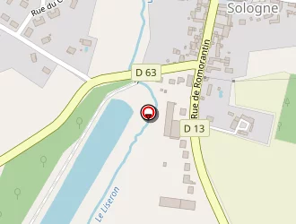 Carte de Stade à Vernou-en-sologne