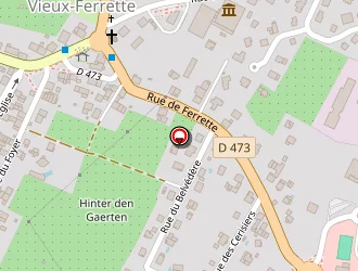 Carte de Court De Tennis à Vieux-ferrette