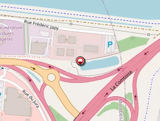 Carte de Hôtel Ibis à Montbéliard