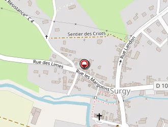 Carte de A.s-secrétariat à Surgy