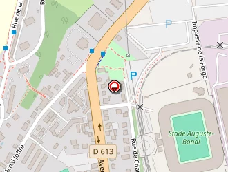 Carte de L'orange Bleue à Montbéliard