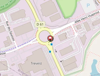 Carte de La Maison Bleue (creche Technoland) à Étupes