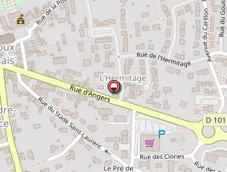 Carte de Intermarché Super à Louroux-béconnais (le)