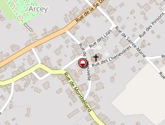 Carte de Le Wheeling à Arcey