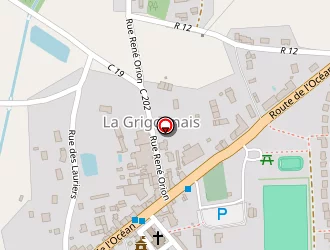 Carte de Le Gourguenez à Grigonnais (la)