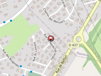 Carte de Français Guy à Vieux-charmont