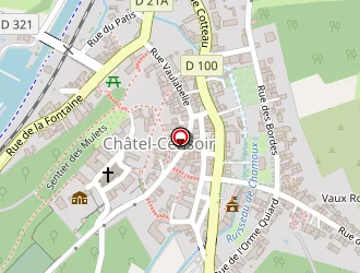 Carte de Le Castel Censorien à Châtel-censoir