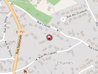 Carte de Couette Et Roose à Chailles