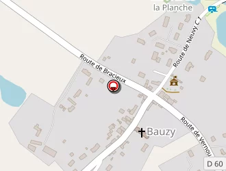 Carte de Ecole Primaire Publique à Bauzy