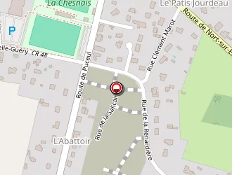 Carte de Bourdeau Charles à Nozay