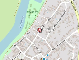 Carte de Agence Postale à Briollay