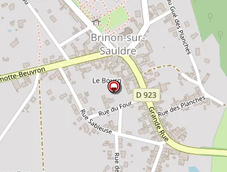 Carte de La Solognote à Brinon-sur-sauldre