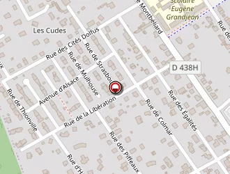 Carte de Stade Du Polygone à Héricourt