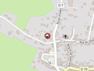 Carte de Agence Postale à Clémont