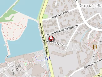 Carte de Les Chandelles à Carnac