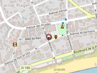 Carte de La Potiniere à Carnac