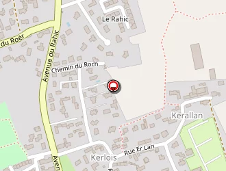 Carte de Camping Des Ombrages à Carnac