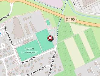 Carte de Stade Municipal à Hésingue