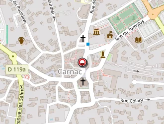 Carte de Le Cosy à Carnac