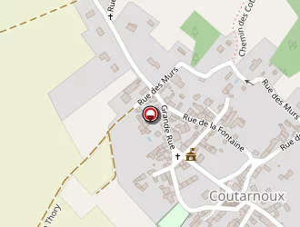 Carte de Sellier Bernard à Coutarnoux