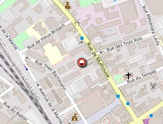 Carte de Institut Lucianne à Saint-louis