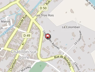 Carte de La Table De Chatillon à Châtillon-sur-loire
