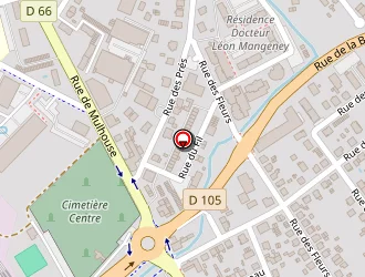 Carte de Hôtel Berlioz à Saint-louis