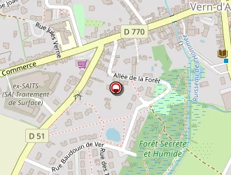 Carte de Rault Julien à Vern-d'anjou