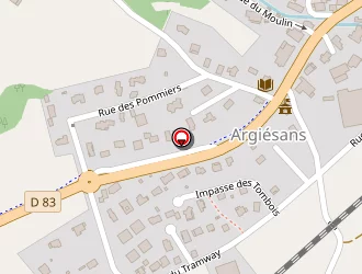 Carte de Adroca à Argiésans