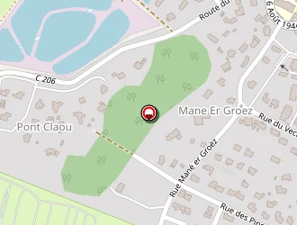 Carte de Camping Mané Guernehué à Baden