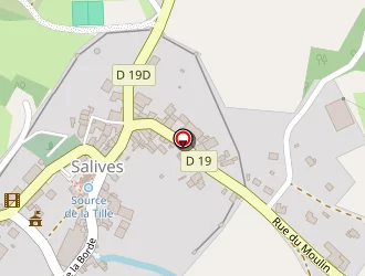 Carte de La Poste à Salives