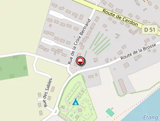 Carte de Camping à Coullons