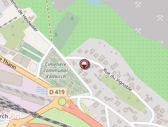 Carte de La Halle à Altkirch