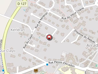 Carte de Beau Rivage Hôtel à Arradon