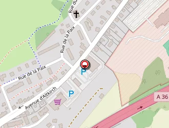 Carte de Hydro Area à Belfort