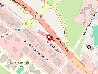 Carte de Pierron à Vesoul