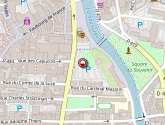 Carte de Cour Des Arts à Belfort