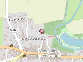 Carte de La Poste à Saint-julien-de-vouvantes