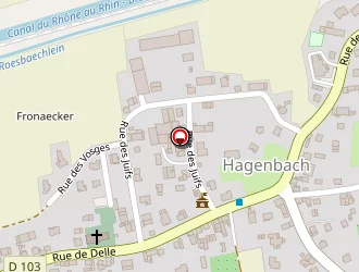 Carte de Delaval Quentin à Hagenbach