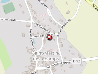 Carte de Cougnoux Maurice à Saint-martin-des-champs